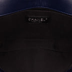 Navy Leather Chanel Clutch