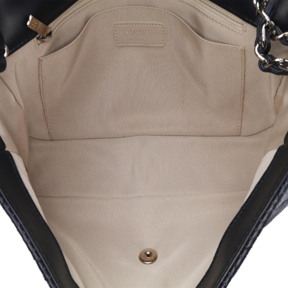 Navy Leather Chanel Flap Bag