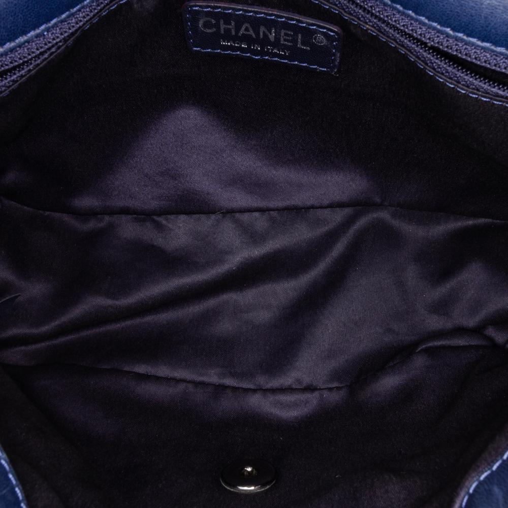 Navy Leather Chanel Flap Bag