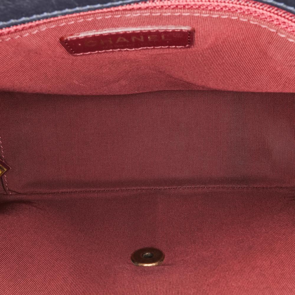 Navy Leather Chanel Flap Bag