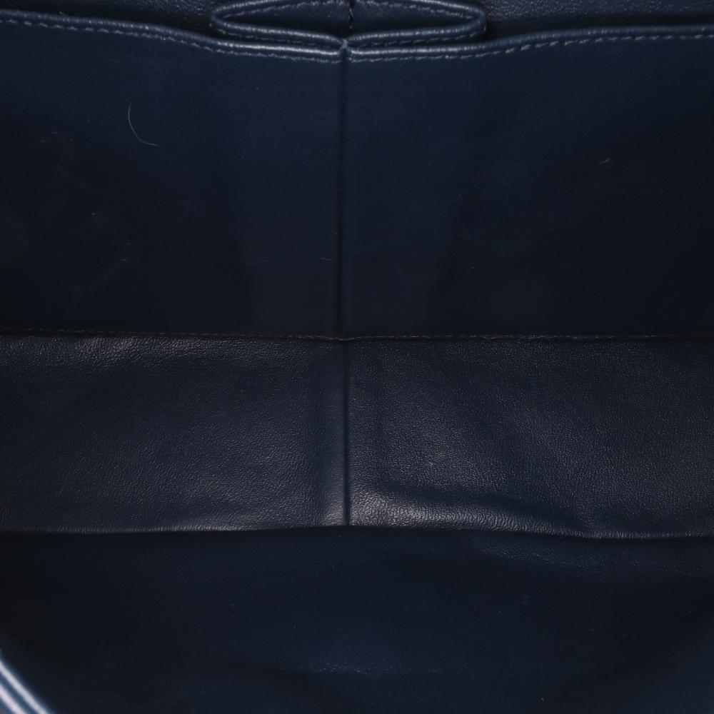 Navy Leather Chanel Flap Bag