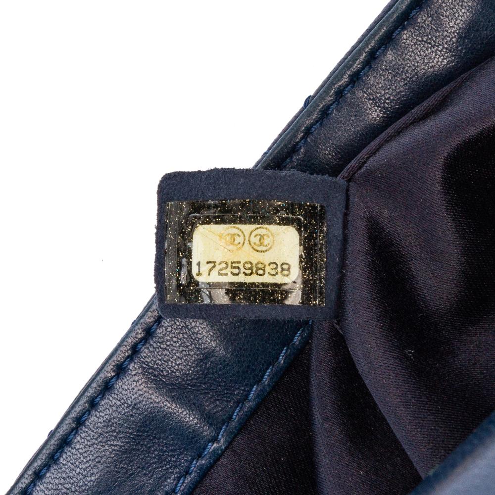 Navy Leather Chanel Flap Bag