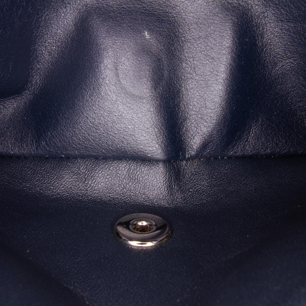 Navy Leather Chanel Flap Bag