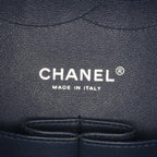 Navy Leather Chanel Flap Bag