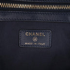 Navy Leather Chanel Clutch