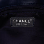 Navy Leather Chanel Flap Bag