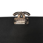 Navy Leather Chanel Flap Bag
