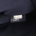 Navy Leather Chanel Clutch