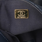 Navy Leather Chanel Flap Bag