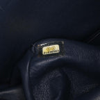 Navy Leather Chanel Flap Bag
