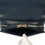 Navy Leather Chanel Shoulder Bag