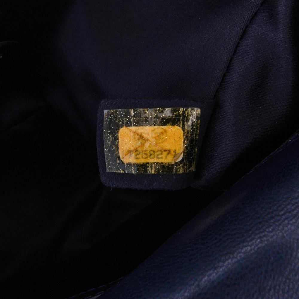 Navy Leather Chanel Flap Bag