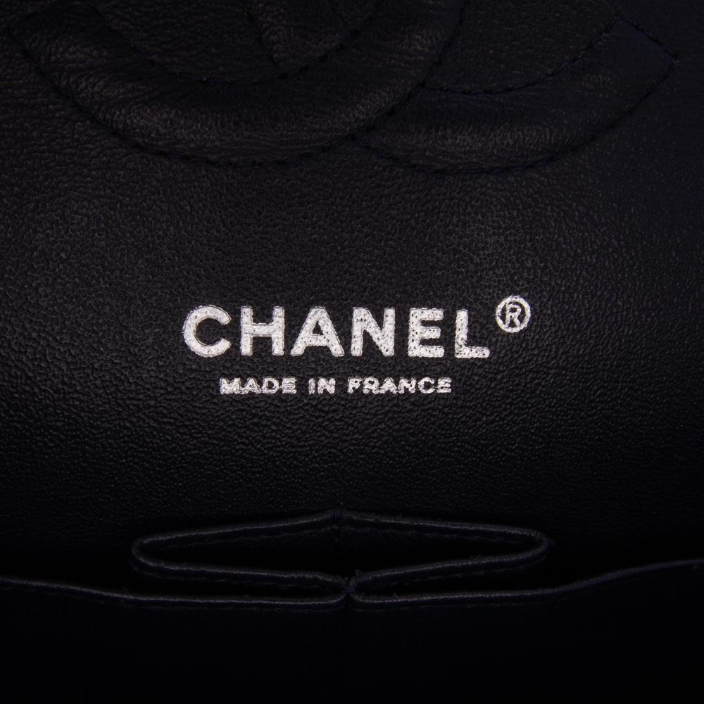 Navy Leather Chanel Flap Bag