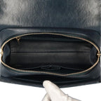 Navy Leather Chanel Shoulder Bag