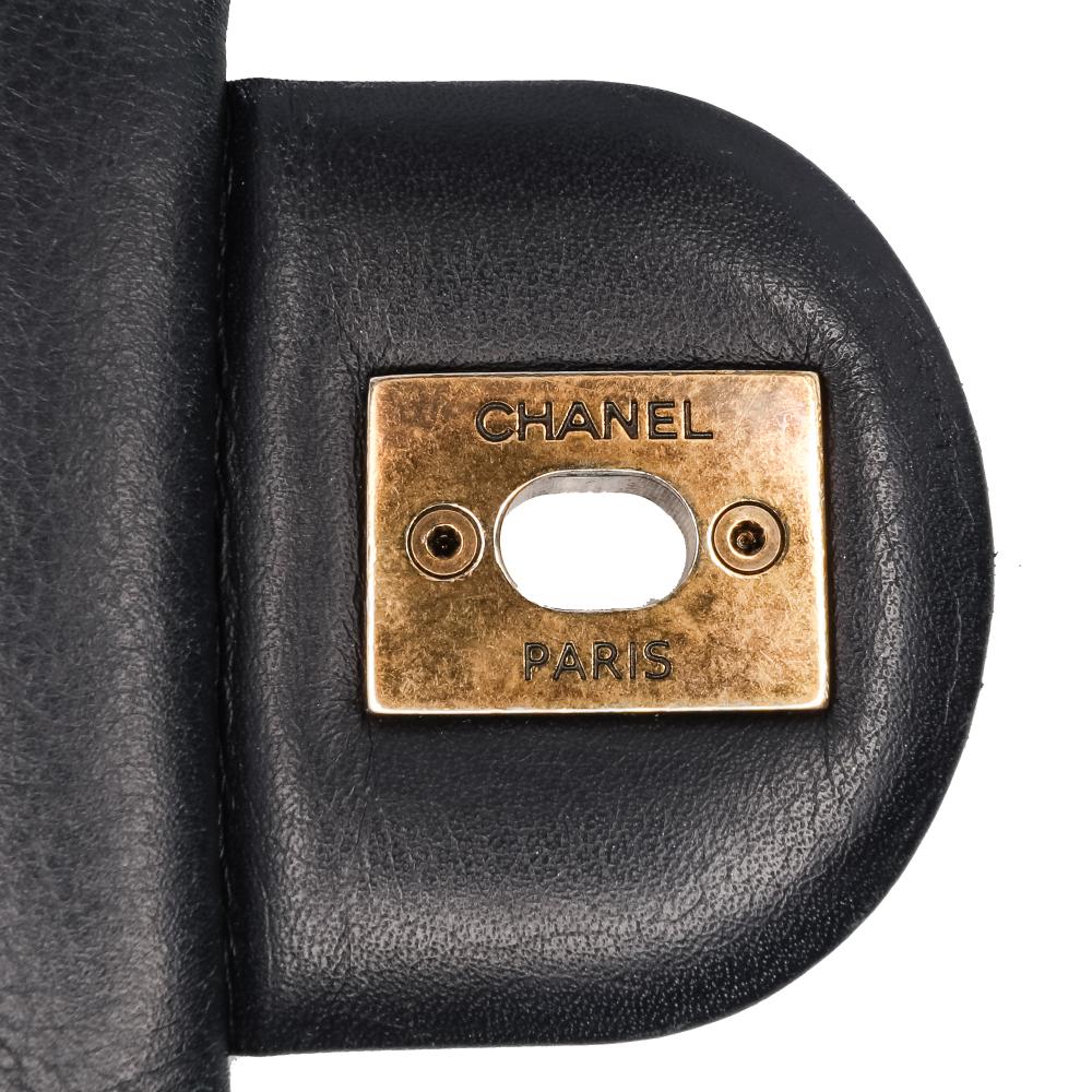Navy Leather Chanel Flap Bag
