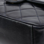 Navy Leather Chanel Flap Bag