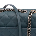 Navy Leather Chanel Flap Bag