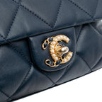 Navy Leather Chanel Flap Bag