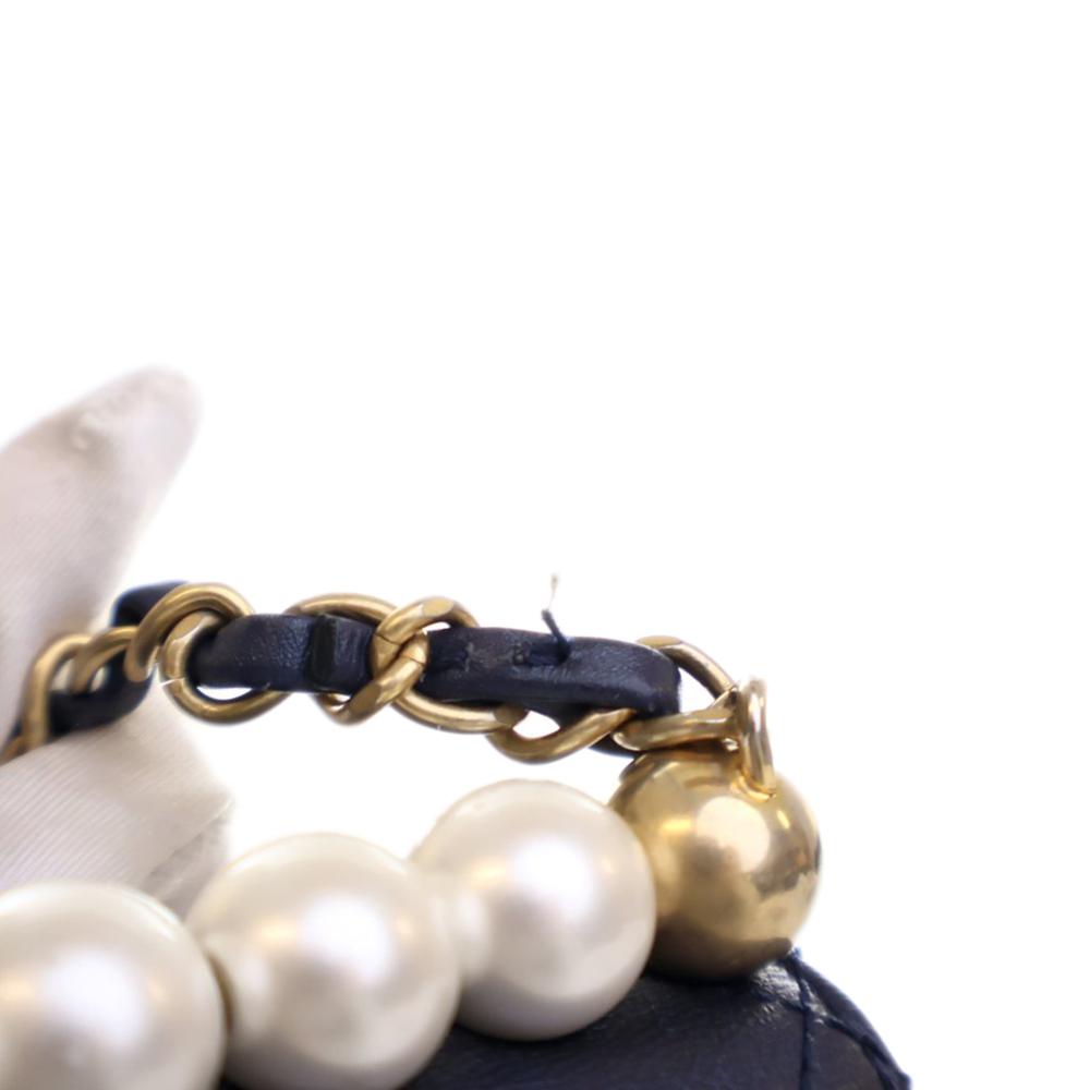 Navy Leather Chanel Flap Bag