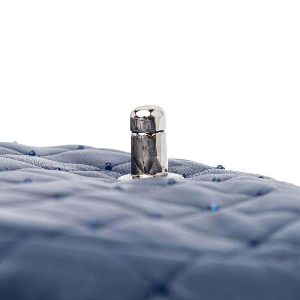 Navy Leather Chanel Flap Bag