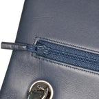Navy Leather Chanel Flap Bag
