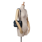 Navy Leather Chanel Flap Bag