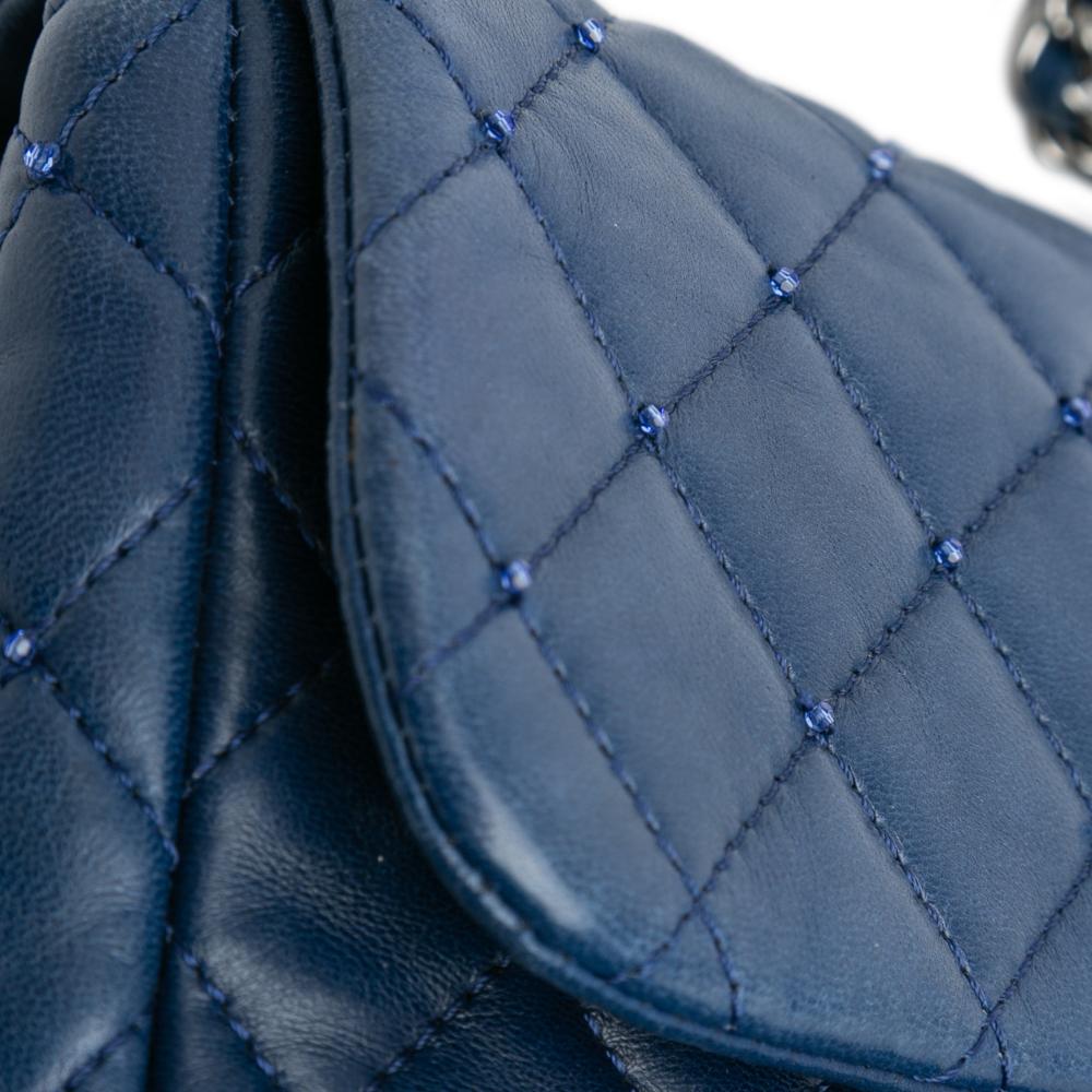 Navy Leather Chanel Flap Bag