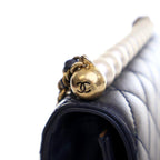 Navy Leather Chanel Flap Bag