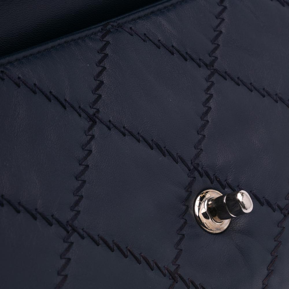 Navy Leather Chanel Flap Bag