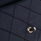 Navy Leather Chanel Flap Bag