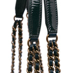 Navy Leather Chanel Shoulder Bag