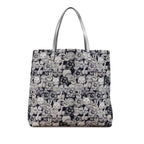 Navy Nylon Chanel Tote