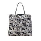 Navy Nylon Chanel Tote