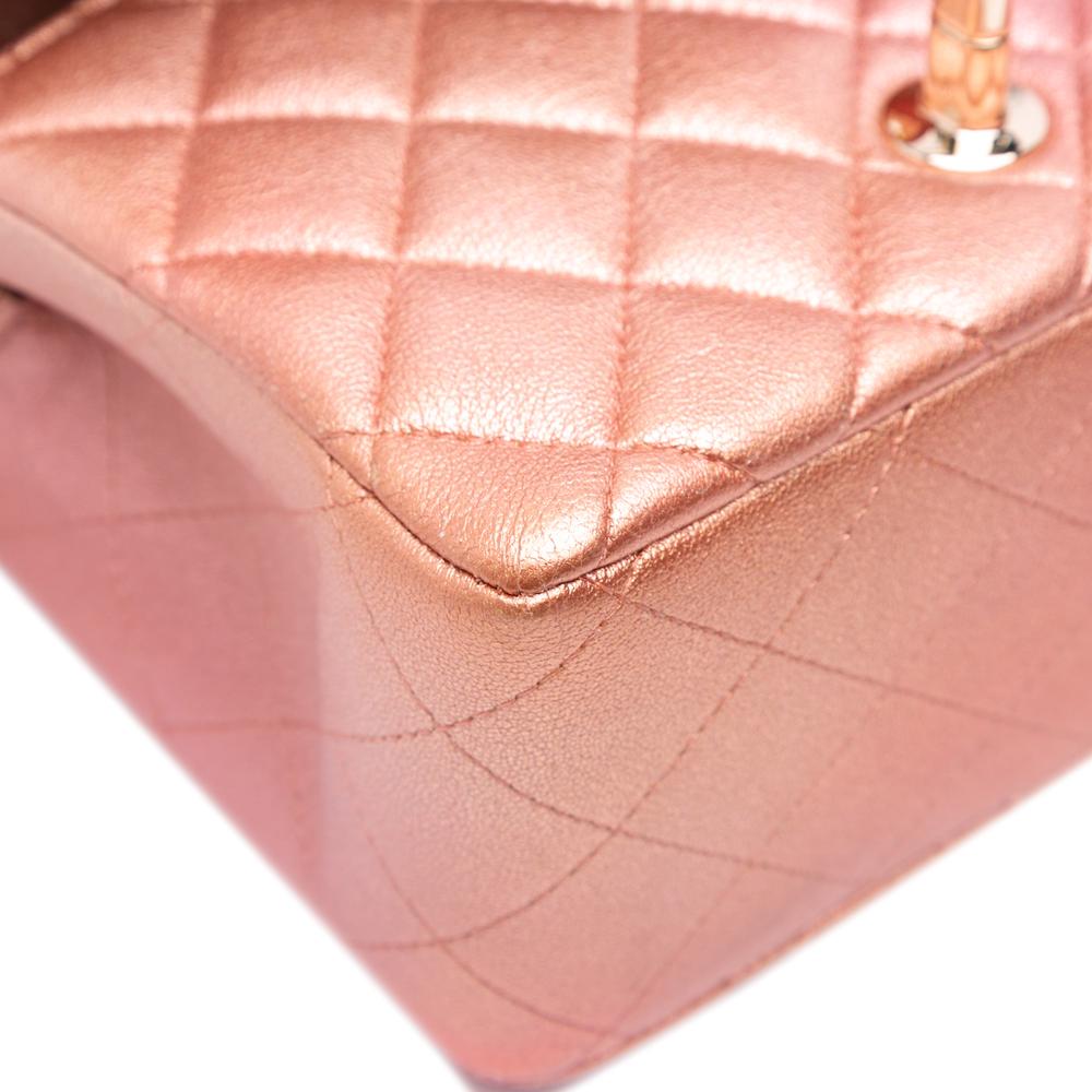 Orange Leather Chanel Flap Bag