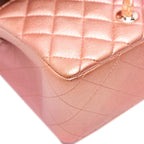 Orange Leather Chanel Flap Bag