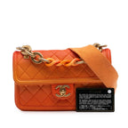 Orange Leather Chanel Flap Bag