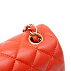 Orange Leather Chanel Flap Bag