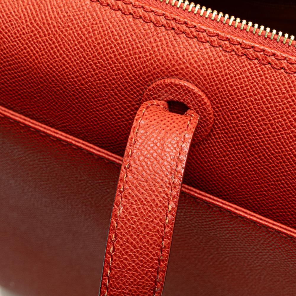 Orange Leather Chanel Tote