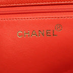 Orange Leather Chanel Tote