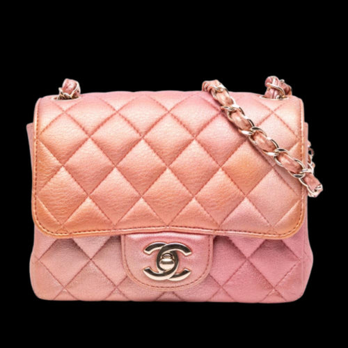 Orange Leather Chanel Flap Bag