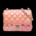 Orange Leather Chanel Flap Bag