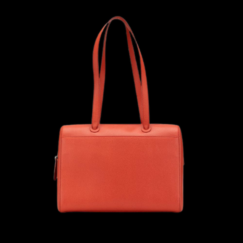 Orange Leather Chanel Tote