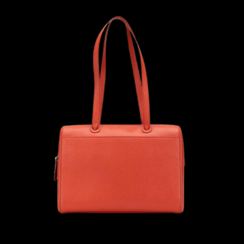 Orange Leather Chanel Tote