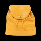 Orange Leather Chanel Backpack