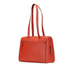 Orange Leather Chanel Tote
