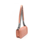 Orange Leather Chanel Shoulder Bag