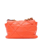 Orange Leather Chanel Flap Bag