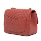 Orange Leather Chanel Flap Bag