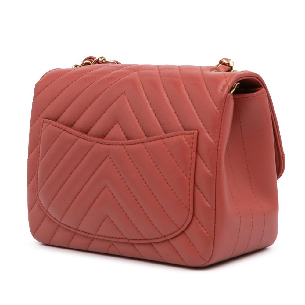 Orange Leather Chanel Flap Bag