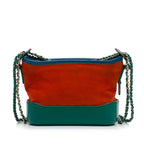 Orange Leather Chanel Shoulder Bag